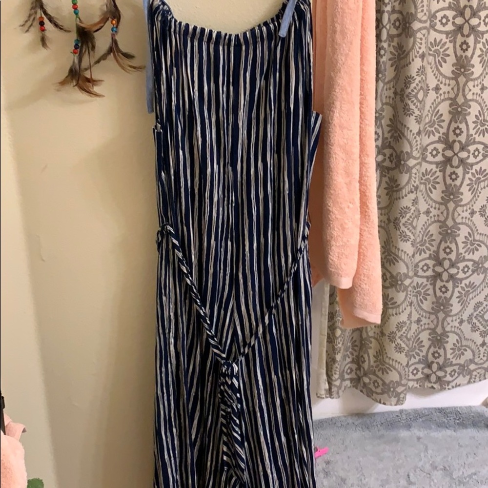 THML striped jumpsuit